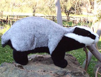 Hansa Stuffed Plush Badger
