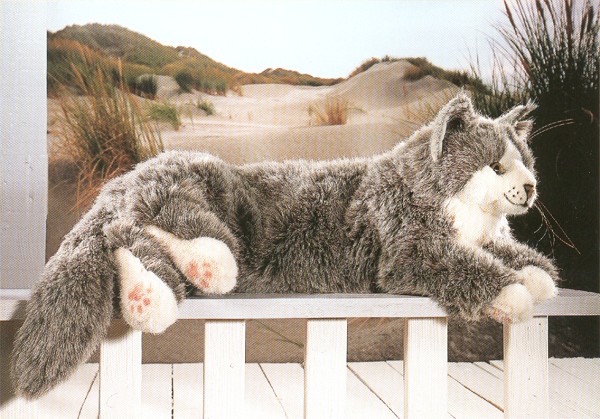 Kosen Stuffed Plush Gray Maine Coon Cat