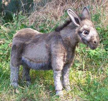 Hansa Stuffed Plush Donkey