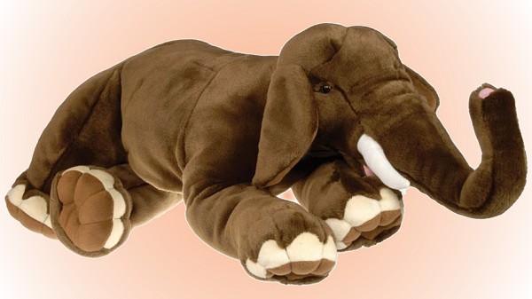 Wild Republic Stuffed Plush Asian Elephant