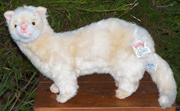 Hansa Stuffed Plush Cream Ferret