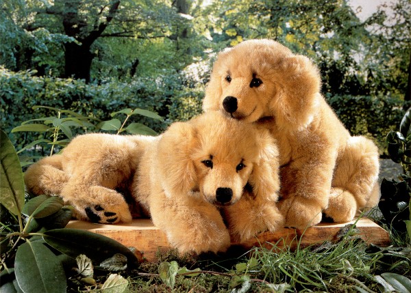 Kosen Stuffed Plush Golden Retriever Puppies