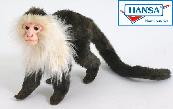 albino monkey stuffed animal