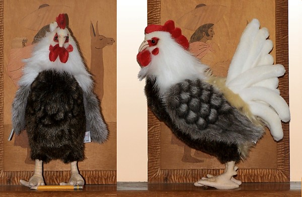 Hansa Stuffed Plush Bantam Rooster