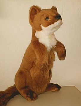 Hansa Stuffed Plush Standing Weasel