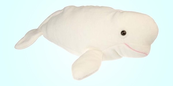 Wild Republic Stuffed Plush Beluga Whale